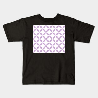 Abstract pattern - purple and white. Kids T-Shirt